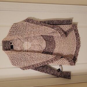 Tribal sweater jacket size small. Biege ,brown and khaki. Great condition